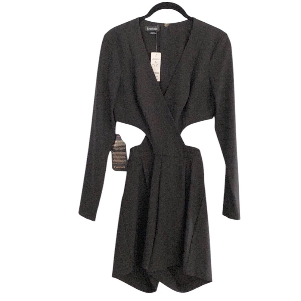 🆕BeBe Elegant Black Long Sleeve Dress 👗